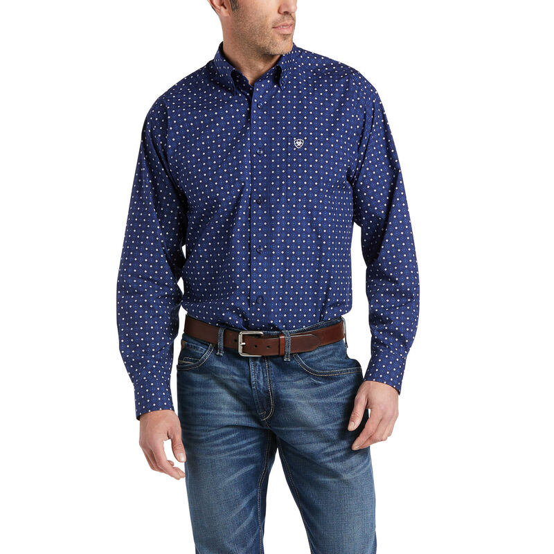 Ariat Hemden Herren - Bedell Classic Fit Blau ( IGTLO-6412 )